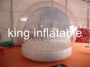 Custom Clear PVC Bubble Balloon Inflatable Snow Globe Tent With Airtight Base