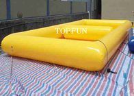 Aprovação inflável do CE de encerado do PVC das piscinas da associação dobro amarela engraçada