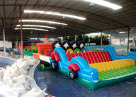 campo de jogos exterior do parque de diversões inflável de encerado do PVC de 0,55 milímetros