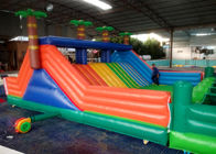campo de jogos exterior do parque de diversões inflável de encerado do PVC de 0,55 milímetros
