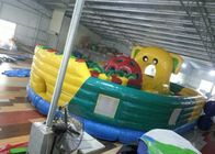Ostente jogos piscina inflável do bebê amarelo/verde do PVC