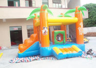 Castelo Bouncy inflável pequeno das crianças/adultos com laranja da corrediça