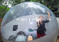 Barraca inflável semi transparente da bolha com túnel dois branco para o hotel