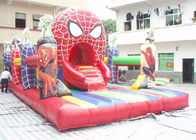 Parque de diversões inflável do homem-aranha de encerado do PVC com 8m * 5m * 4m