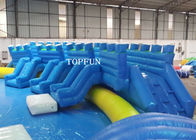 Parque inflável azul emocionante comercial da água com piscinas