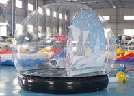 Barraca transparente da bolha da abóbada da decoração inflável do Natal do globo da neve com ventilador de ar