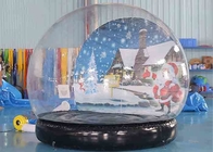 Barraca transparente da bolha da abóbada da decoração inflável do Natal do globo da neve com ventilador de ar
