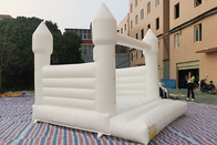 Castelo de casamento inflável branco 13 pés x 11,5 pés x 10 pés festa ao ar livre castelos infláveis ​​para adultos