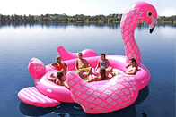Os adultos exteriores do lago float inflável cor-de-rosa gigante da associação do flamingo flutuam inflável para o partido