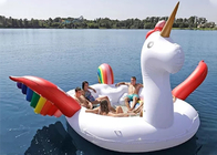 Pessoa adulta Unicorn Pool Float inflável do brinquedo 6 da água do flutuador inflável da ilha