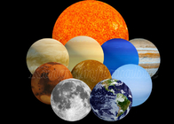 Balão de suspensão inflável do globo dos planetas dos balões do anúncio exterior com luz conduzida