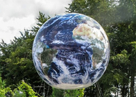 Planetas de suspensão do diodo emissor de luz da bola gigante do mapa da terra do globo da palavra de Inflatables da propaganda