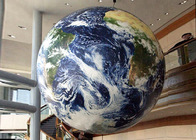 Planetas de suspensão do diodo emissor de luz da bola gigante do mapa da terra do globo da palavra de Inflatables da propaganda