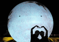 Balão de anúncio inflável gigante de Large Planets Globe do modelo da lua conduzido para a decoração