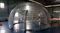 Diâmetro inflável transparente combinado da barraca 8m da abóbada do PVC para o partido/exposição