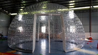 Diâmetro inflável transparente combinado da barraca 8m da abóbada do PVC para o partido/exposição