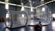 barraca inflável transparente da bolha de ar claro da barraca do PVC de 0.65mm com única camada