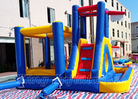 Crianças infláveis do castelo que saltam a corrediça Combos do equipamento do parque de diversões do leão-de-chácara