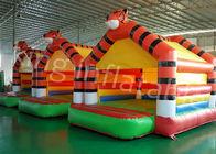 castelo de salto inflável do tigre de encerado do PVC de 0.55mm para o entretenimento exterior