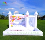 Commercial inflável White Jumping Bouncer Castelo Bounce House Castelo White Bounce Com Ball Pit