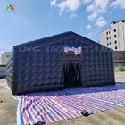 Iluminação comercial LED Negro Disco Mobile Night Club Tent Inflatable Cube Party Tent Inflatable Nightclub