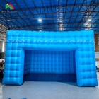 Iluminação LED de cor personalizável Tenda de clube móvel de noite azul Tenda de cubo inflável Tenda de festa para eventos
