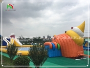 Parque aquático Construir parque temático de água inflável Aluguel de equipamento de brinquedo aquático