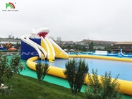 Parque aquático Construir parque temático de água inflável Aluguel de equipamento de brinquedo aquático