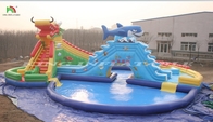 Parque temático de natação inflável Parque aquático de diversões Parque aquático de diversões