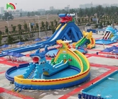 Parque temático de natação inflável Parque aquático de diversões Parque aquático de diversões