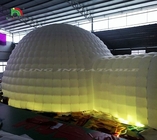 Novo design de tenda de cúpula inflável de iglu gigante LED ao ar livre com 2 túneis