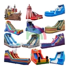 Outdoor Commercial Grande Water Slide Inflatable Backyard Kids Inflatable Water Slide com piscina
