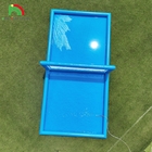 Campo de voleibol de água com bomba de ar para jogos esportivos ao ar livre