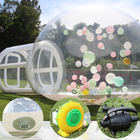 Tenda de bolhas inflável para o exterior Transparente Cúpula de cristal Tenda de bolhas inflável com balões para casamento