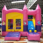 Corrediça exterior da princesa Inflável Bouncy Castelo Com do jogo das crianças na cor cor-de-rosa