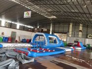 Tipo personalizado campo de jogos inflável gigante da água, parque de flutuação da água