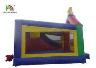 castelo de salto combinado do partido inflável do amarelo 20ft SpongeBob do PVC de 0.55mm para crianças