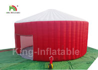 Barraca inflável vermelha da barraca da abóbada de Yurt da tela de Plato 210D Oxford/evento da explosão