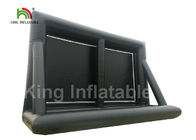 Tela inflável feita sob encomenda do projetor do PVC 10m do preto do CE, tela de filme exterior inflável