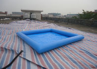 Associação de água inflável azul do PVC do quadrado/associação de água para a profundidade do divertimento 32cm das crianças