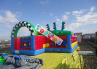 Corrida inflável dos parques de diversões de Inlfatable das crianças que persegue a cidade/bens e a segurança do divertimento da raça