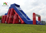 Jogos infláveis 25*10m gigantes coloridos dos esportes 5K/corrediça inflável comercial