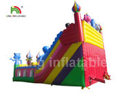 parque de diversões inflável azul de encerado do PVC Plato de 0.55mm/campo de jogos exterior das crianças