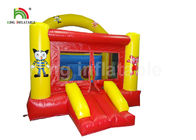 Fogo - trampolim inflável vermelho retardador do castelo com corrediça para o arrendamento do partido das crianças