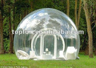 Barraca inflável de acampamento da bolha do quintal, barraca inflável do gramado do espaço livre para adultos e crianças