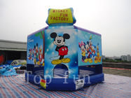 Castelos Bouncy comerciais infláveis pequenos exteriores das crianças para o aluguer Mickey Mouse