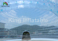 Waterproof a estrutura de duplas camada inflável da barraca da bolha da abóbada do PVC de 1.0mm