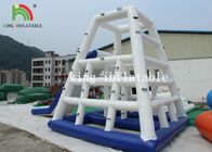 Calor branco/azul - torre de escalada do PVC inflável selado do brinquedo/Aqua da água com corrediça