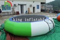 PVC do costume que flutua o trampolim elástico inflável da água do quadro do brinquedo/metal da água