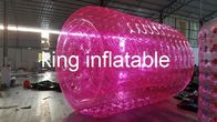 Brinquedo inflável da água, rolo da água transparente do PVC do vermelho/TPU para crianças/adultos